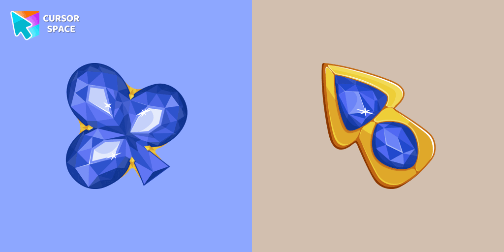 Blue Diamond cursor cursor pack